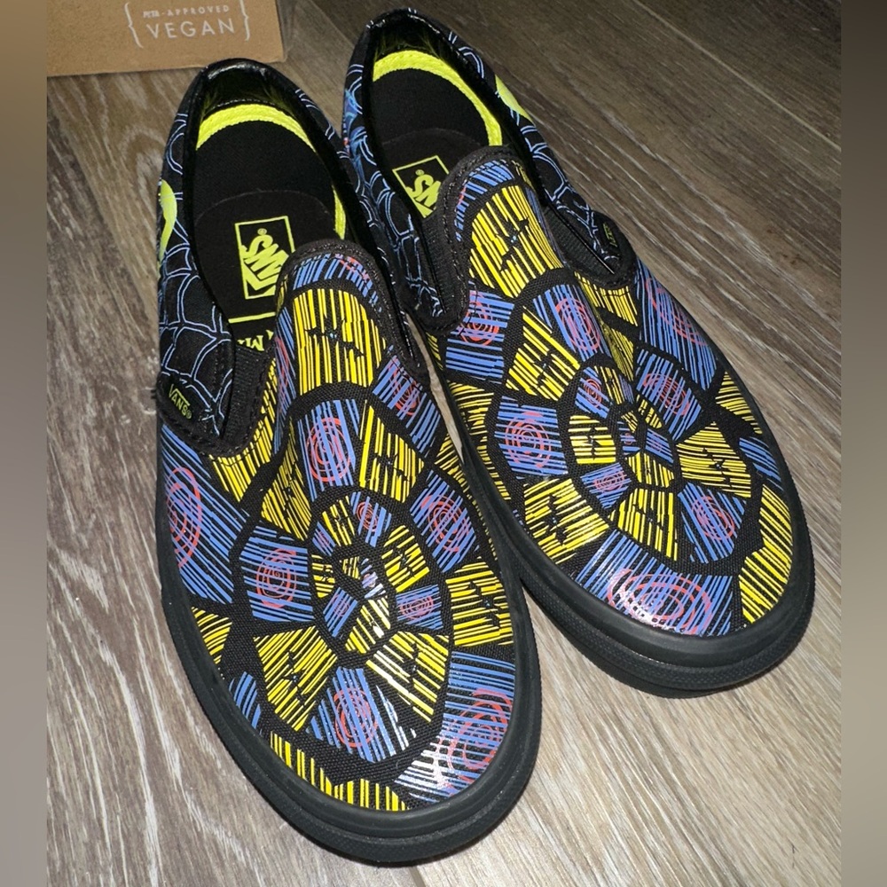 Vans Nightmare Before Christmas Oogie Boogie Slip Ons Women’s Size 7 - Picture 3 of 4
